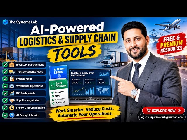 AI-Powered Logistics & Supply Chain Tools | Excel Dashboards, AI Prompts & Procurement Systems