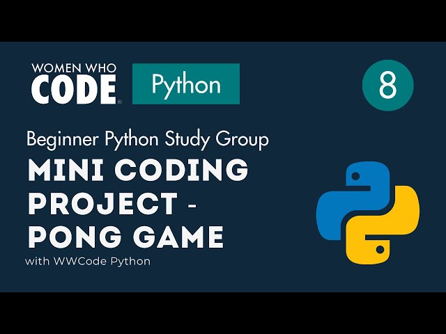 Mini Coding Project: Pong Game - Beginner Python Study Group (8)