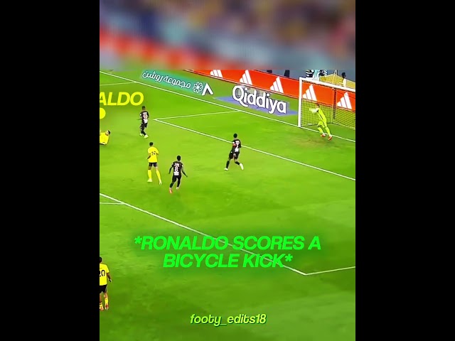 Ronaldo Bicycle Kick 🥶☠️
