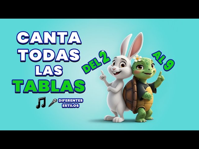Todas las Tablas de Multiplicar del 2 al 9 | Canción completa para aprender cantando