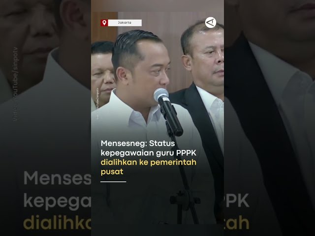 State Secretary Prasetyo Hadi: PPPK teacher employment status to be transferred to the central go...