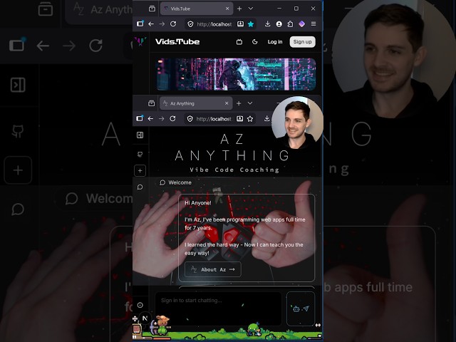 Building a live-streaming app: Vids.Tube 🔴 Live vibe coding 🔴 Next.js Supabase Claude Code Web Dev 🚀