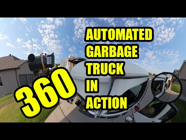 Automated Garbage Truck - 360 View from Driver Side
