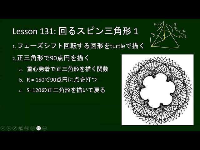 Rotating Spin Triangle 1: Python for Everyone Introduction Part 131