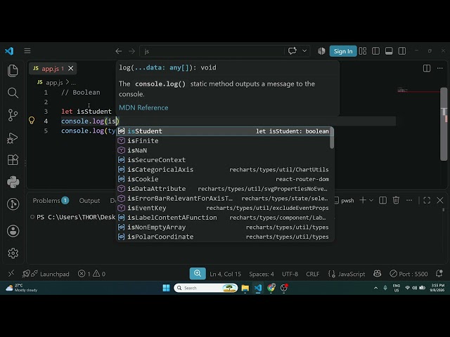 6. JavaScript - Boolean