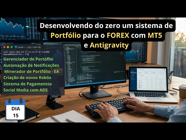 Dia 15 - Desenvolvendo do zero um Micro-SaaS para o FOREX e MT5com Antigravity e Claude Code