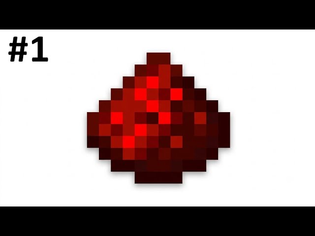Hidden Door - My first redstone video