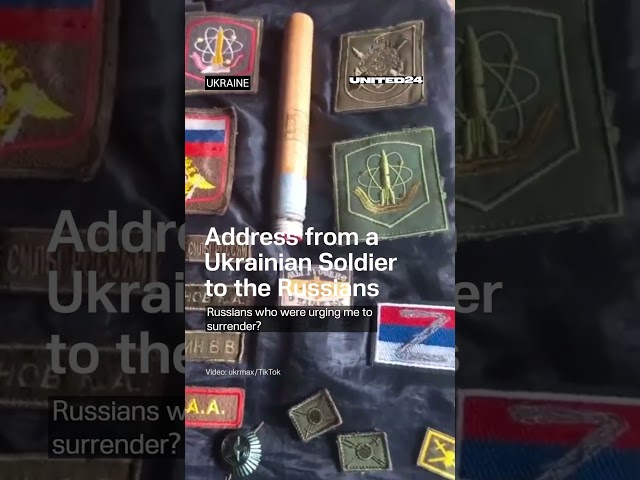 Address From Ukrainian Soldier to the Russians #warinukraine