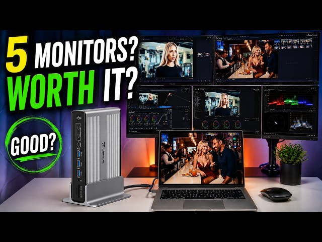 How to Connect 4 Monitors to a MacBook. (TobenOne UDS50C)!