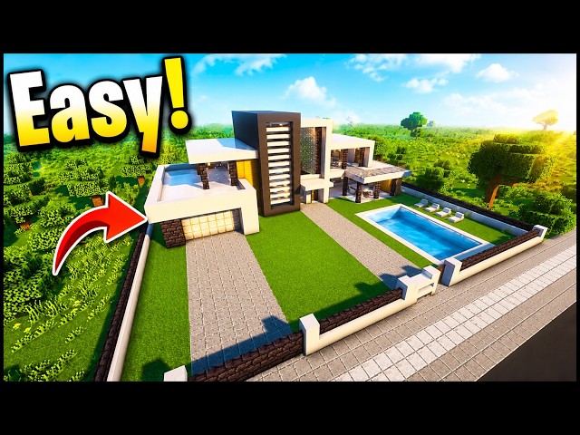 🏠How to Build a Modern House in Minecraft 1.21 | Easy Survival Build