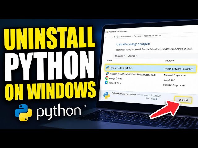 How to uninstall Python from Windows using installer - Easy Tutorial