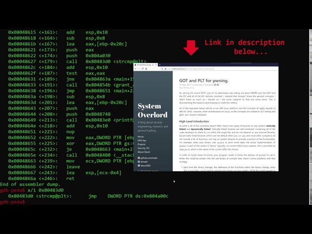 Exploit Development | Format Strings Series 4/6 - Rewriting the GOT table