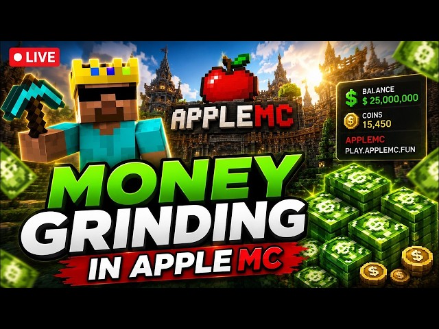 Money Grinding In AppleMC 🤑🤯 | Minecraft Hindi 🔴