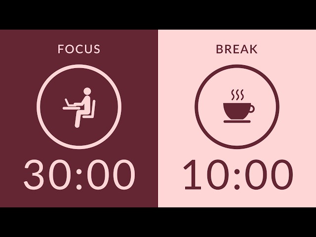 30/10 Pomodoro Timer | No Music 🔔 Bell Only | 2.5-Hour Study With Me for Deep Focus 🌿