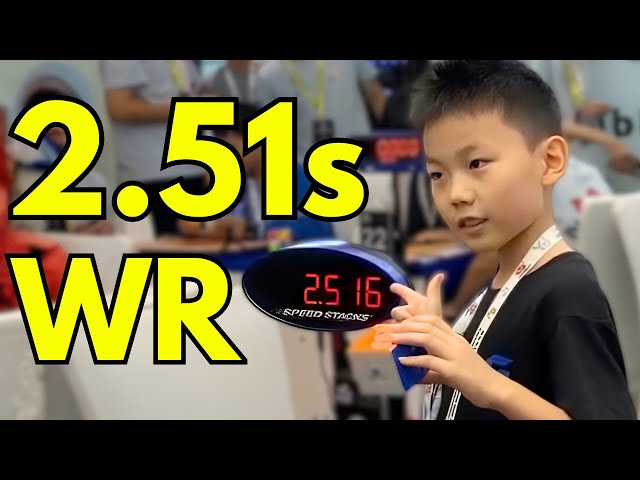 Xuanyi Geng 2.51 Rubik’s Cube World Record