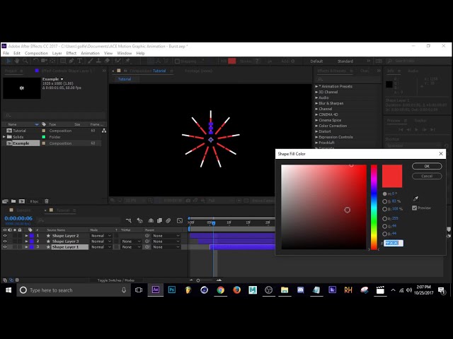 Circle Burst Motion Graphics / Adobe After Effects Tutorial