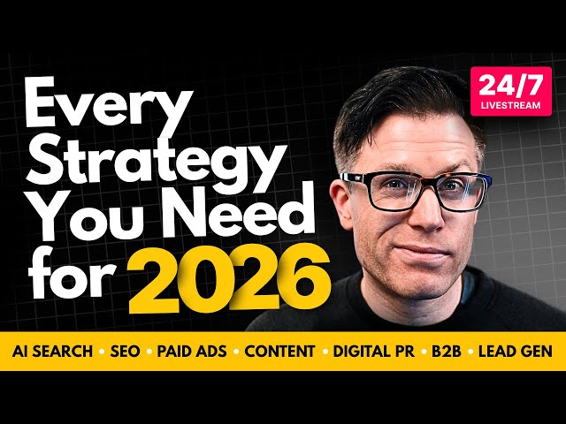 EVERY Marketing Strategy You Need for 2026 [24/7 Stream]