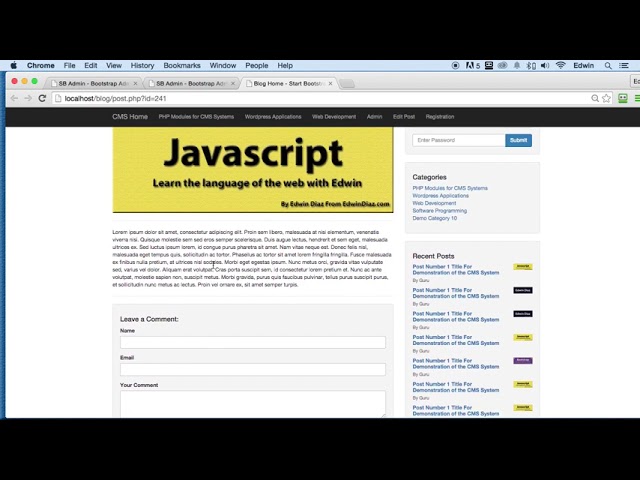 079 Intro Tour of the CMS   PHP Full Course 2021