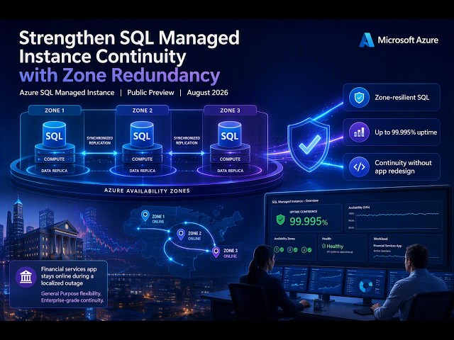 Strengthen SQL Managed Instance Continuity with Zone Redundancy | Azure SQL Managed Instance Preview