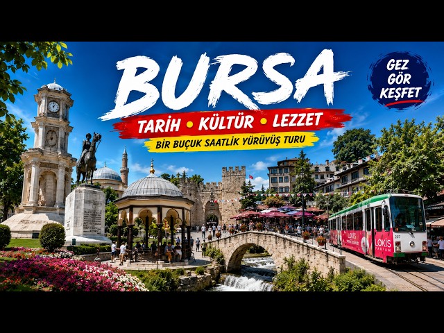 BURSA Walking Tour 🇹🇷 | Historic City Center, Grand Mosque, Koza Han & Ottoman Heritage