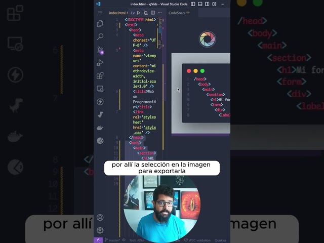 👨‍💻😎 #codesnap para #vscode - #programacionenespañol #short