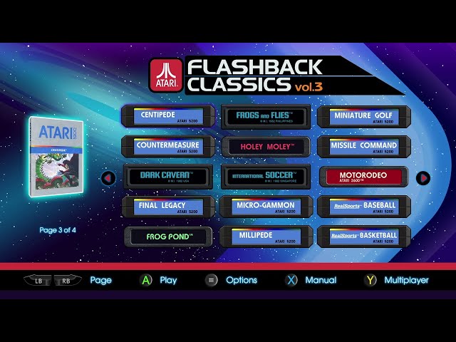 Centipede (Atari 5200 game via Atari Flashback Classics vol 3 on Xbox Series X)