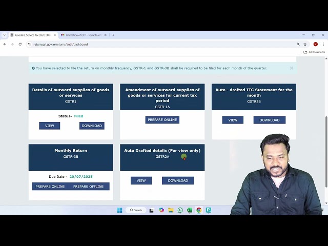 S5 9 Handling IMS Invoice Management System Dashboard GSTR 2A IMS GSTR 2B
