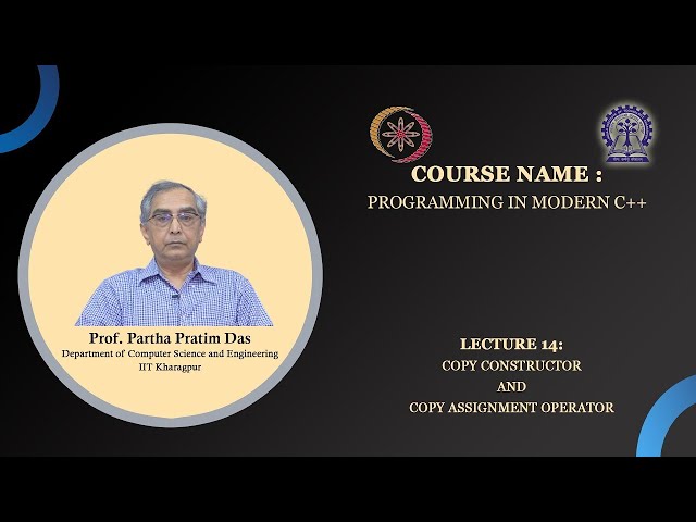 Lecture 14 Copy Constructor and Copy Assignment Operator