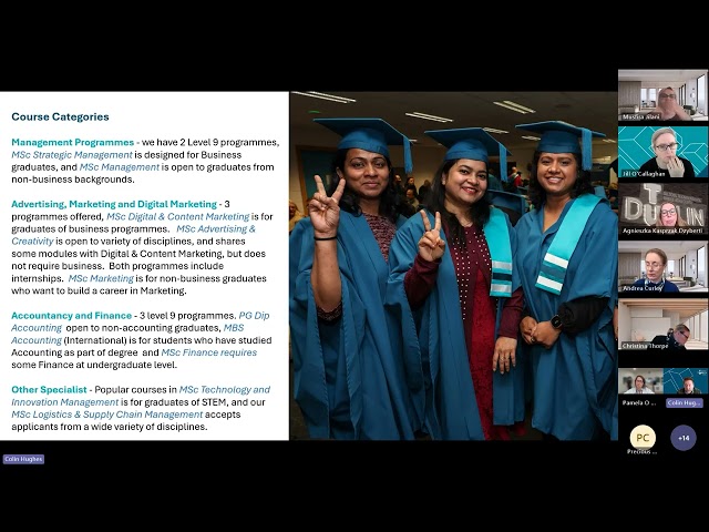 TU Dublin International -  Business & Computing Masters Webinar 2026