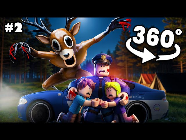 Police Sacrifice | Death Camp #2 | Roblox Horror | 99 Nights in the Forest (Scary VR 360° Video)