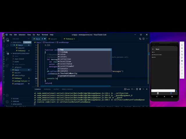 WhatsApp Clone com React Native || AULA DEMO