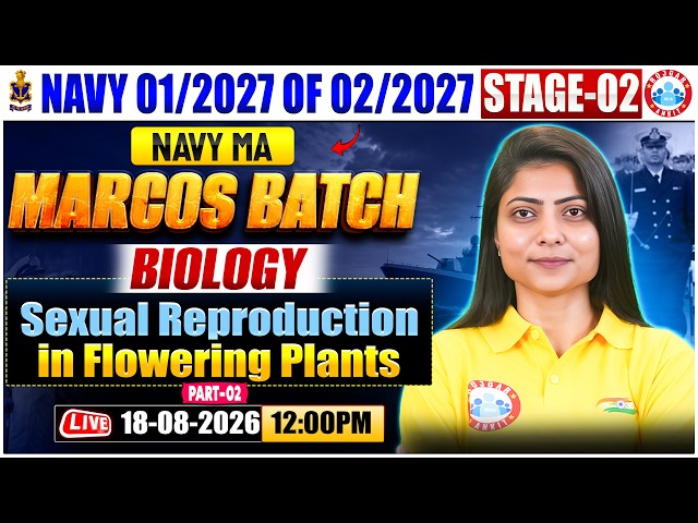 Navy 01 2027 MA Stage 2 Biology | Marcos Batch Demo Class - 02 | Sexual Reproduction | Navy Biology