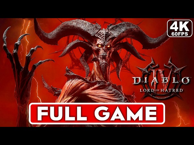 DIABLO 4 LORD OF HATRED Gameplay Walkthrough FULL GAME [4K 60FPS PS5 PRO] - No Commentary