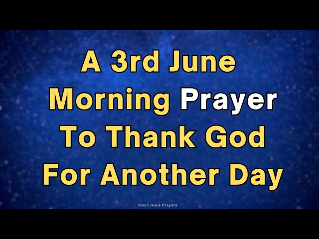 Lord, Thank You for One More Day of Grace | Morning Prayer Before You Start Your Day