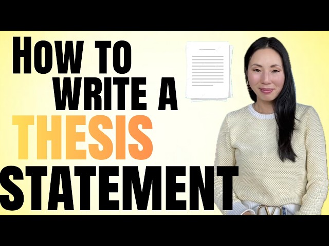 How to Write a Thesis Statement That Actually Helps You Write the Essay