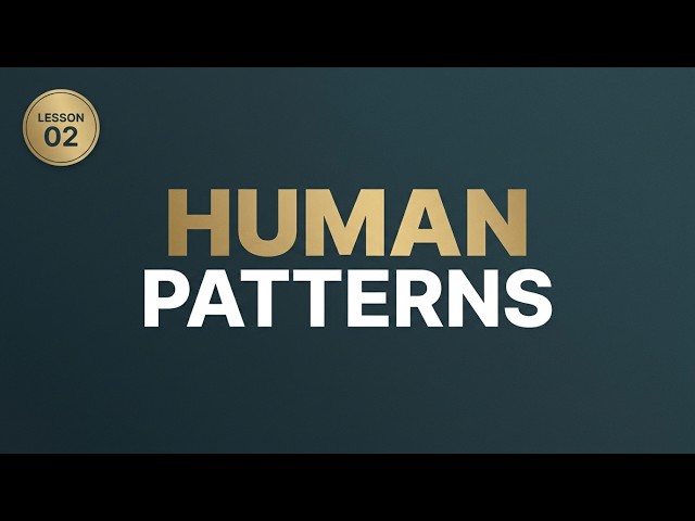 Lesson 2: Recognizing Human Behavioral Patterns