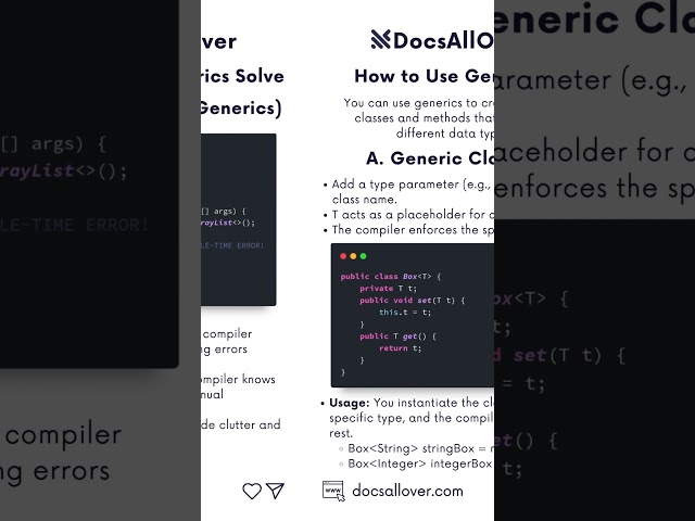 Java Generics: Writing Flexible and Reusable Code #java #javaprogramming  #generics #programming