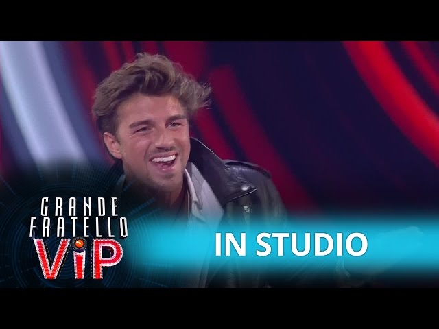 Grande Fratello Vip - Andrea Damante in studio dopo l'eliminazione
