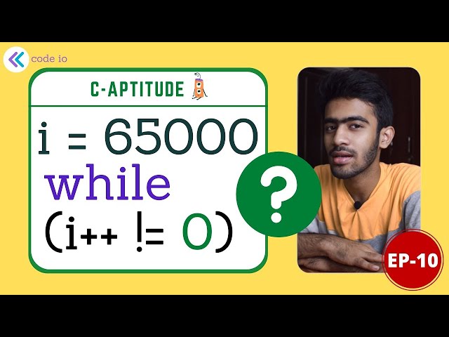 Increment Infinity  | C-Aptitude | Ep-10 | Interview Preparation | English | code io