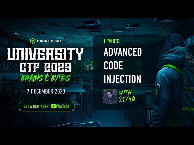 Advanced Code Injection - 21y4d - HackTheBox Uni CTF 2023