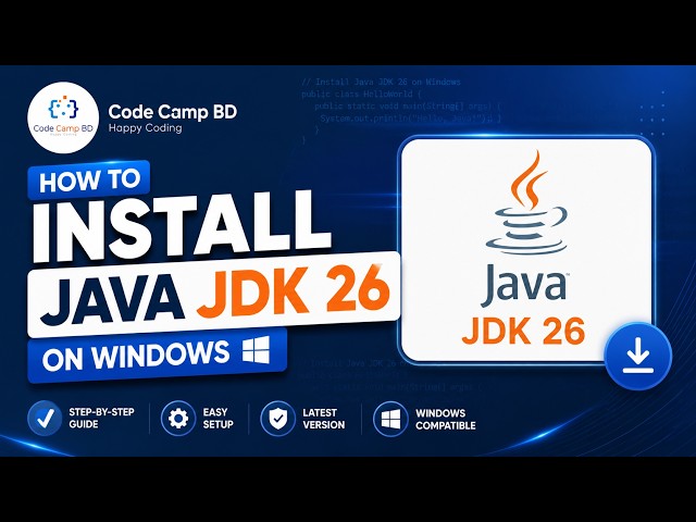 How to Install Java JDK 26 on Windows | Complete Beginner's Guide