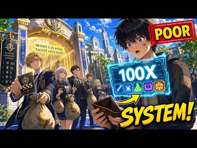 He Was Too POOR For The ACADEMY But He AWAKENED A 100X SYSTEM!
