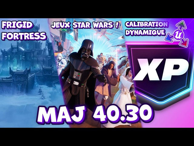STAR WARS games LAUNCH, DYNAMIC XP calibration and FRIGID FORTRESS in UEFN 40.30 - WNC