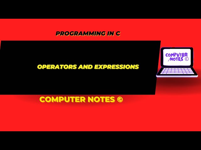 Operators and Expressions | Full Video in Description | Programming in C  #computerscience #bca