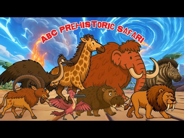 ABC Prehistoric Safari Song | Animal ABC Song For Kids | Little Bunny Learns