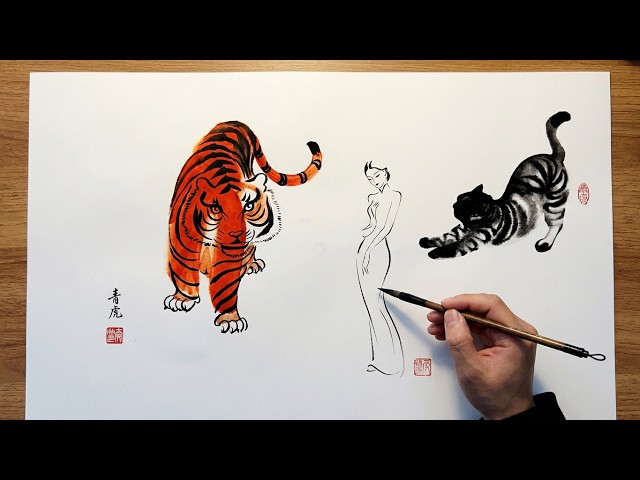 Master Simple Ink Drawing: From Animals to Figures in Minutes.