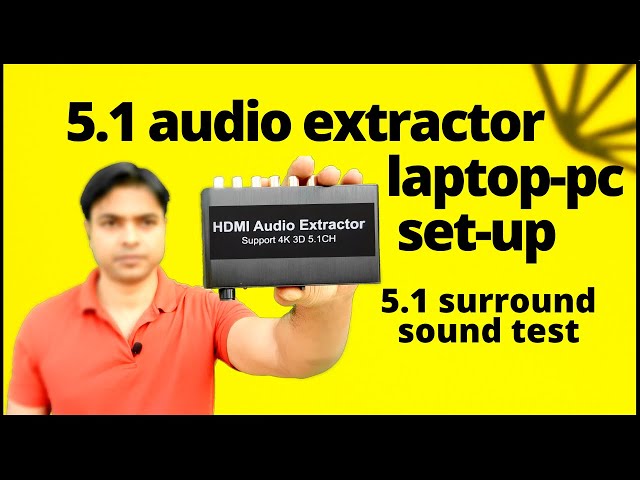 HDMI 5.1 audio extractor laptop pc setup | HDMI 5.1 audio decoder | #hdmiaudioextractor