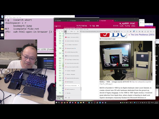 Xah Talk Show Ep805. Internet Halt Theory, History of JavaScript