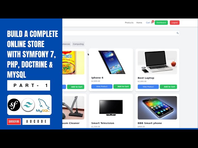 Build a Complete Online Store with Symfony 7, PHP, Doctrine & MySQL - Part 1