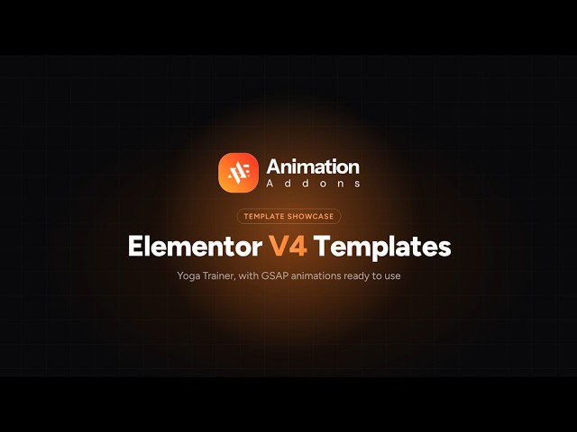 Yoga Trainer Website Design with Elementor V4 | Animation Addons